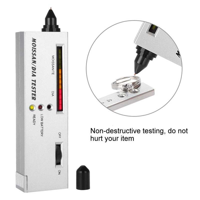 woobles Moissan Tester Professional High Precision Diamond Tester V2, Moissanite Detection, LED Diamond Indicator Test Diamonds Watcher Tool CE Certification Selector Gemstone Jewelry Gems Tool Jewelry Tools - Image 5